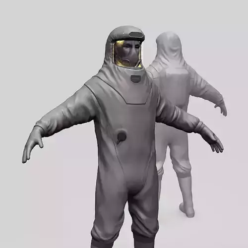 Biohazard protection suit  3D model