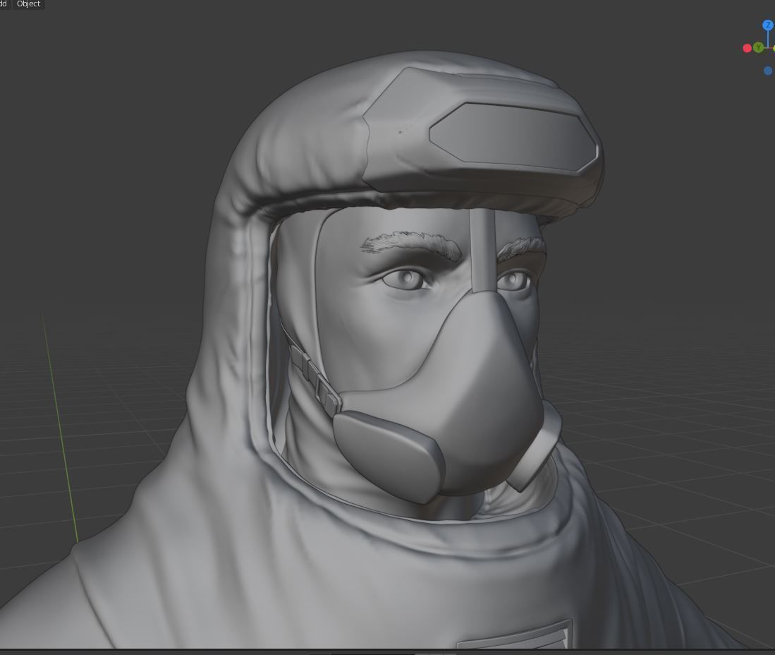 Biohazard protection suit 3D model_14