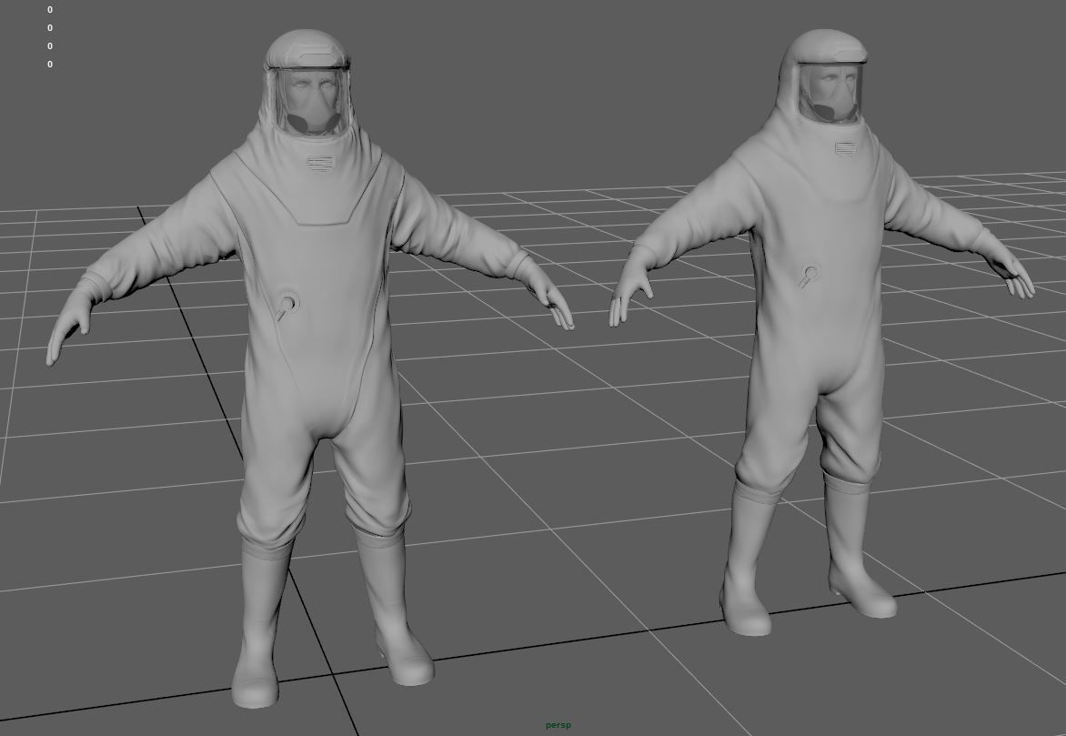 Biohazard protection suit 3D model_19