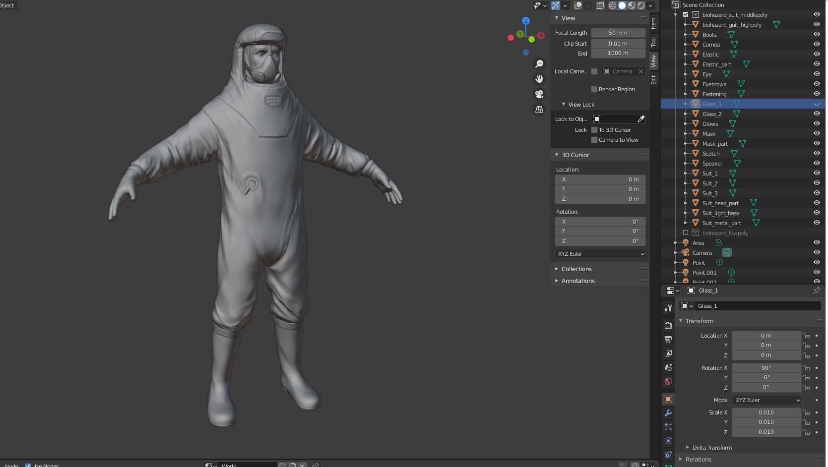 Biohazard protection suit 3D model_12