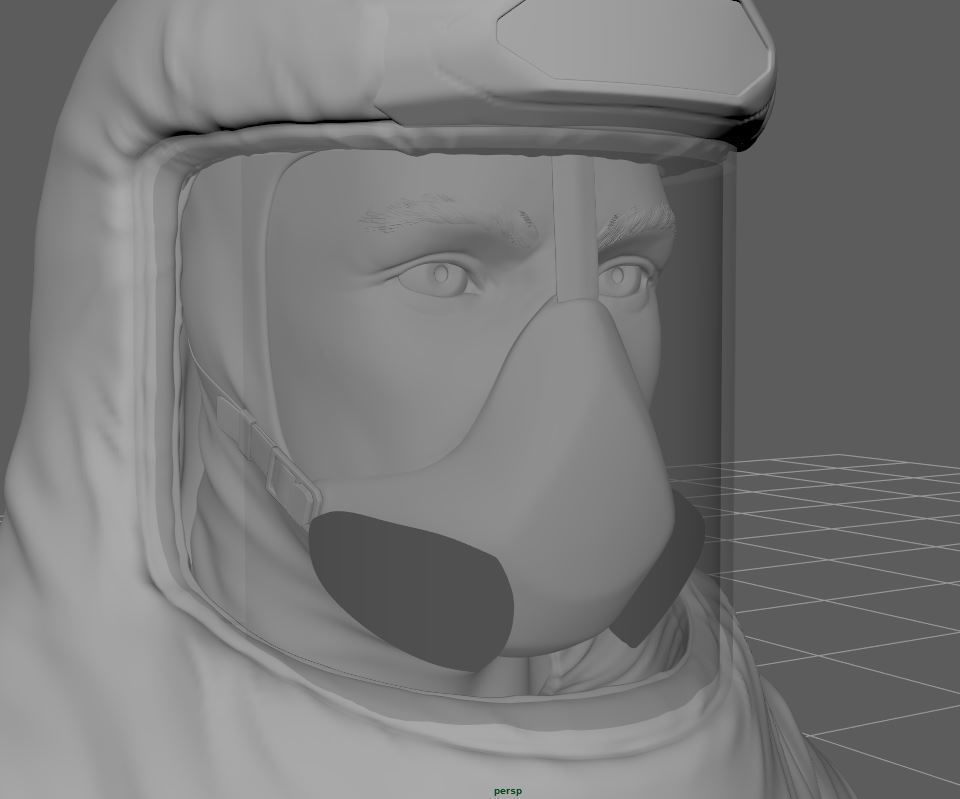 Biohazard protection suit 3D model_20