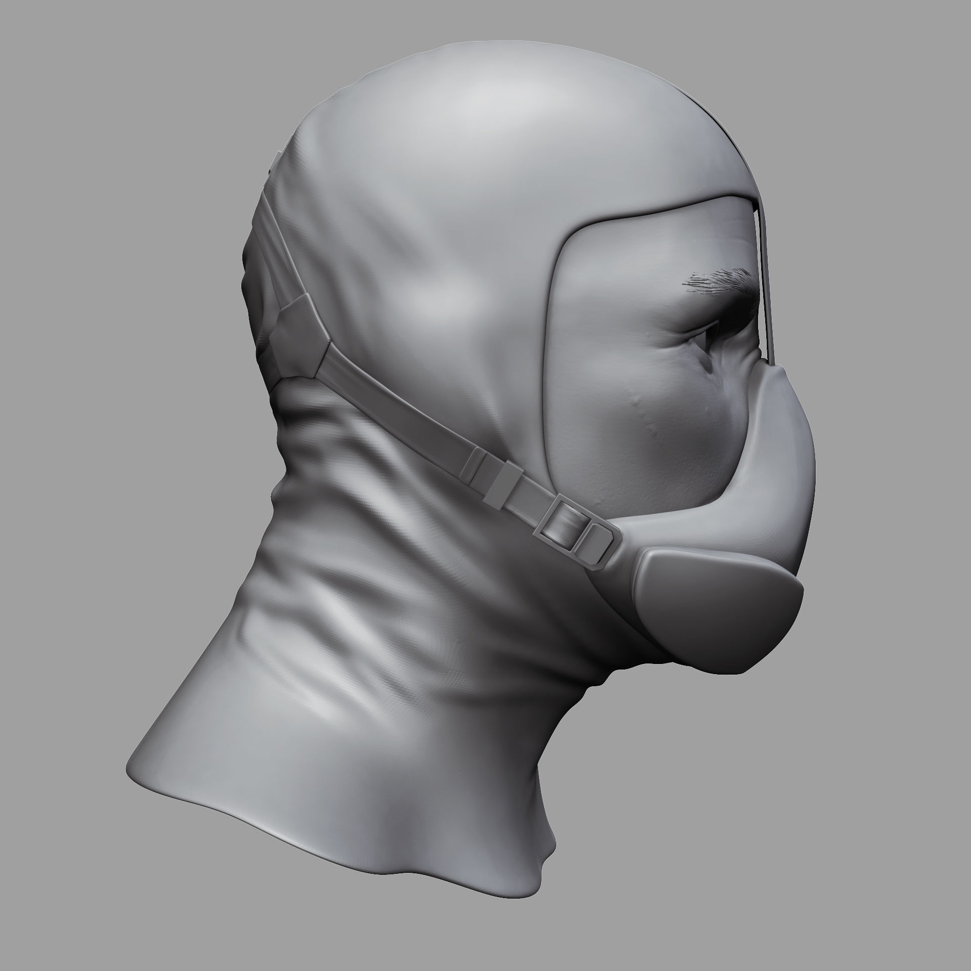 Biohazard protection suit 3D model_7