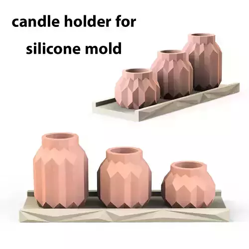 CANDLE HOLDER FOR SILICON MOLD