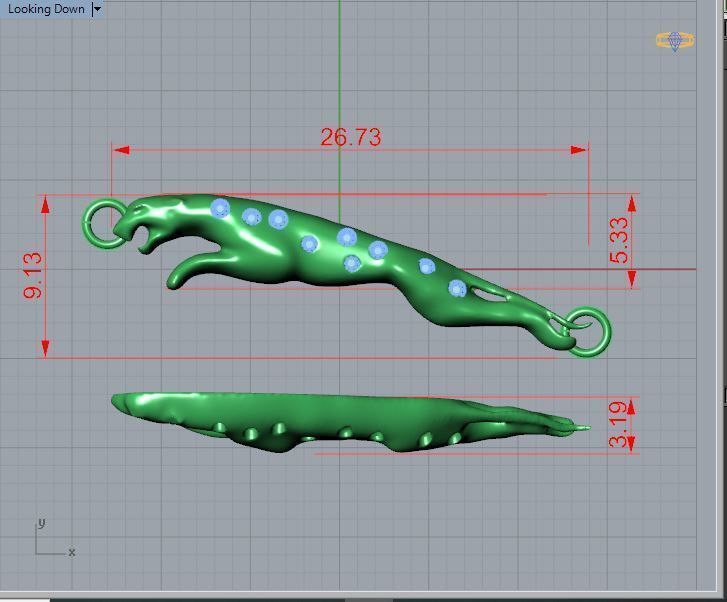 Pendant P 026 3D print model_2