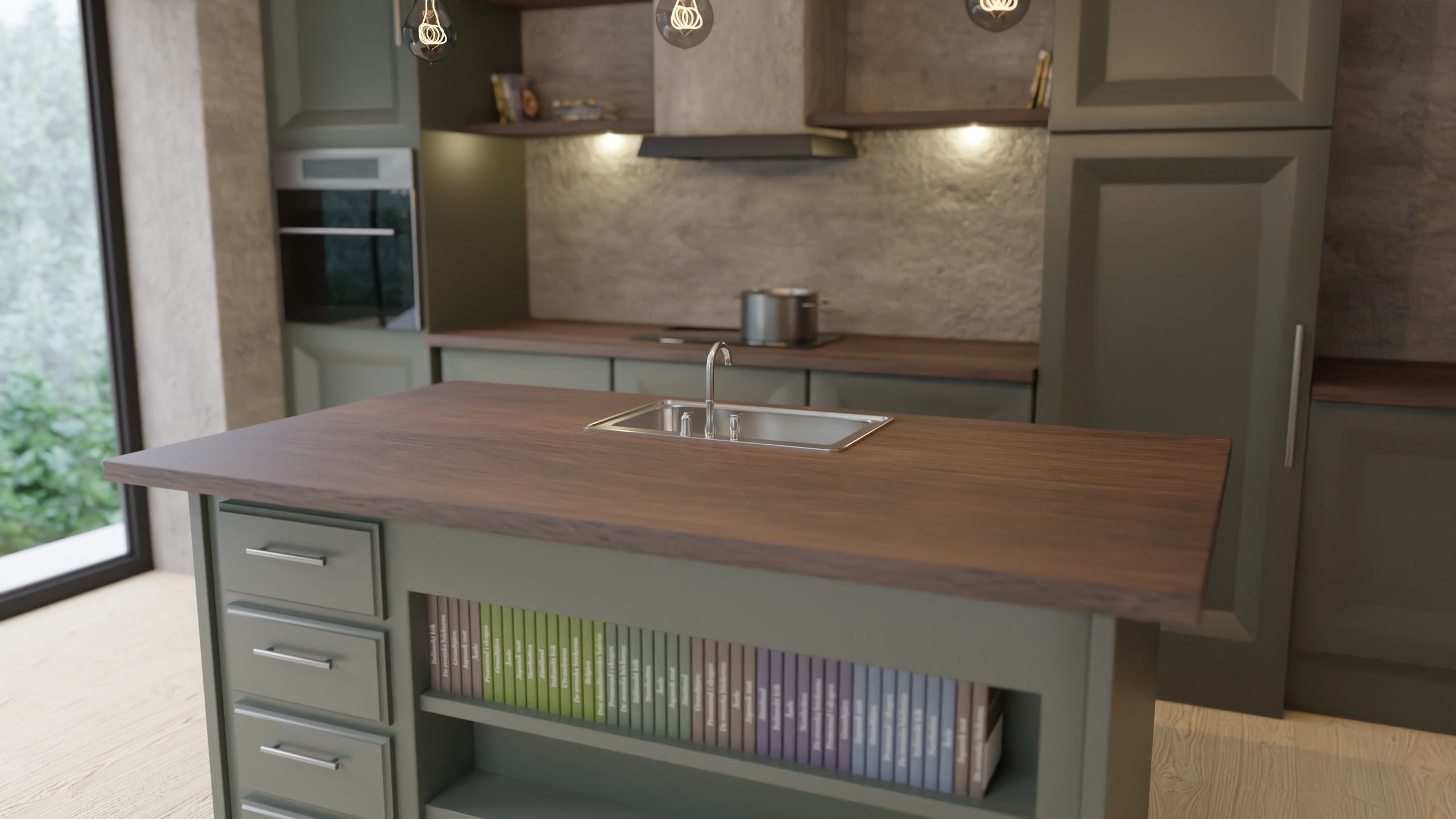 Modern Kitchen 3D Model 3D model_3