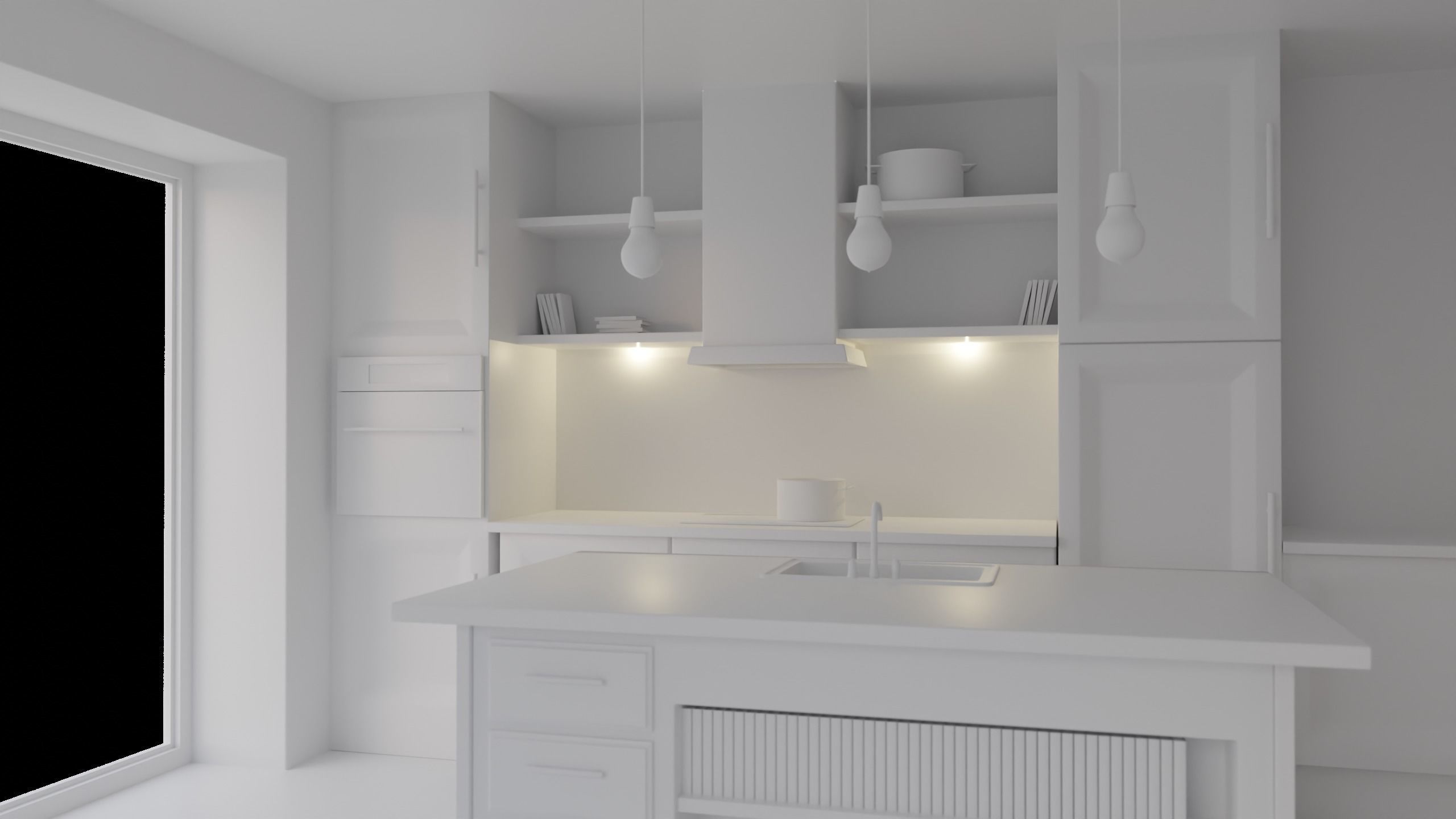 Modern Kitchen 3D Model 3D model_6