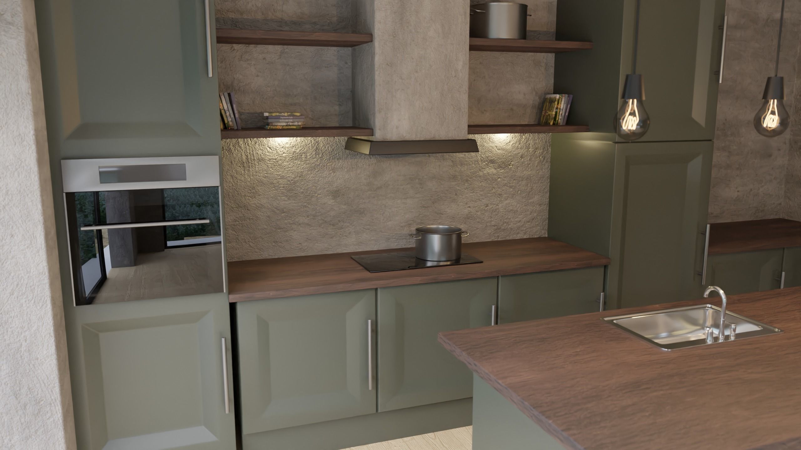 Modern Kitchen 3D Model 3D model_5