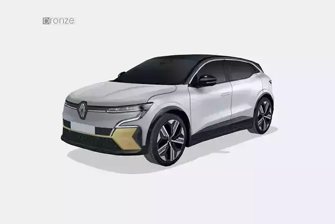 Renault Megane e-tech 2022 Low-poly 3D model