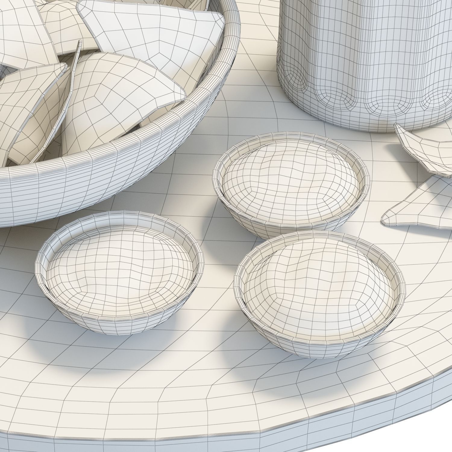 Food Set 09 - Chips and Beer 3D model_9