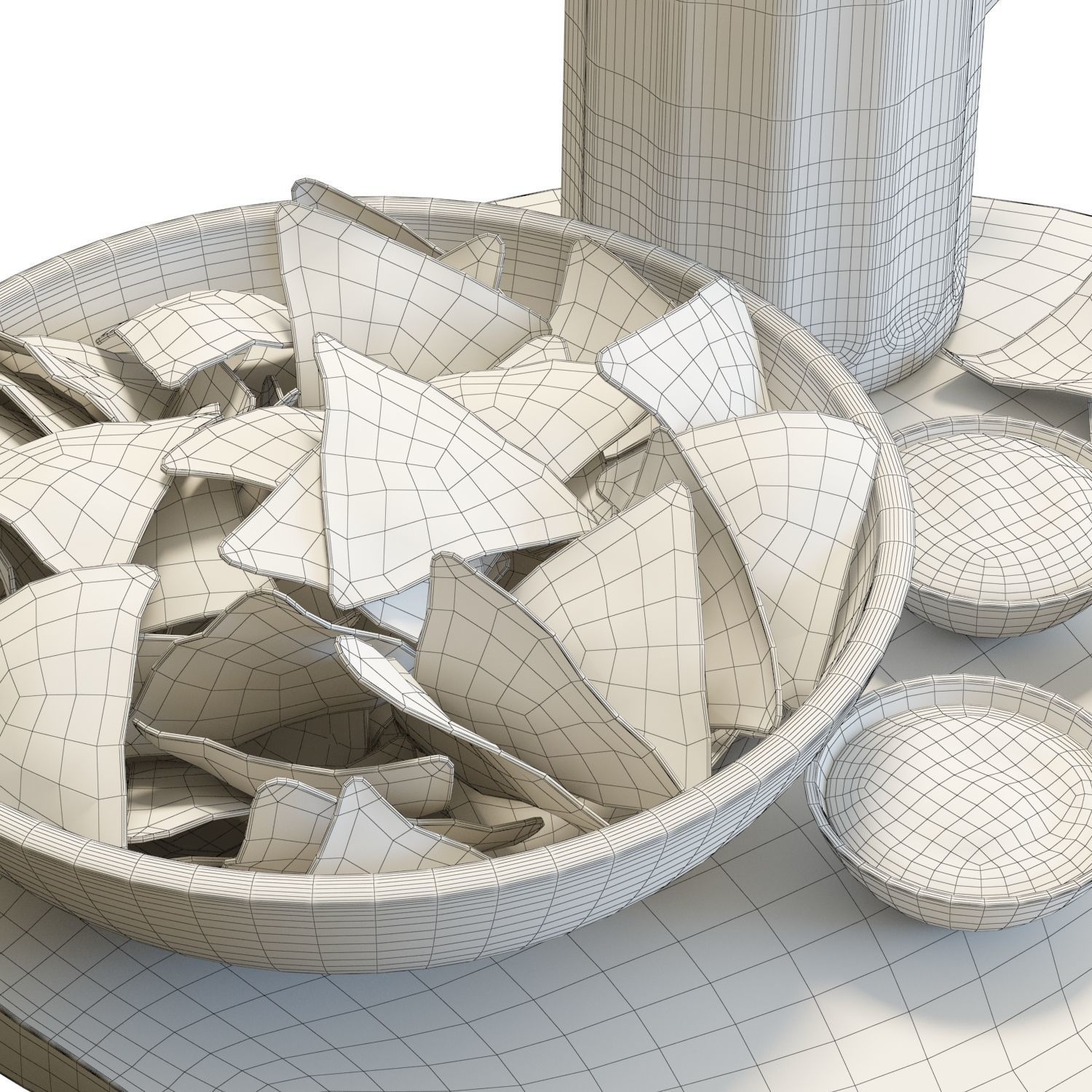 Food Set 09 - Chips and Beer 3D model_8