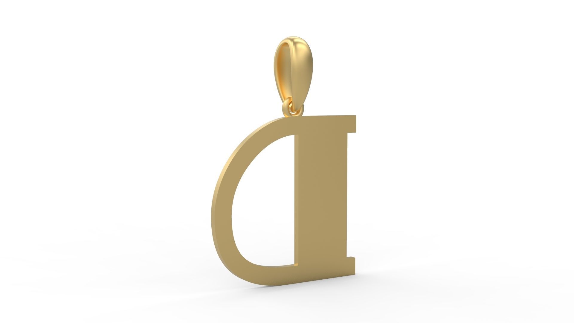 Initial Letters Pendant FansyPants D 3D print model_3