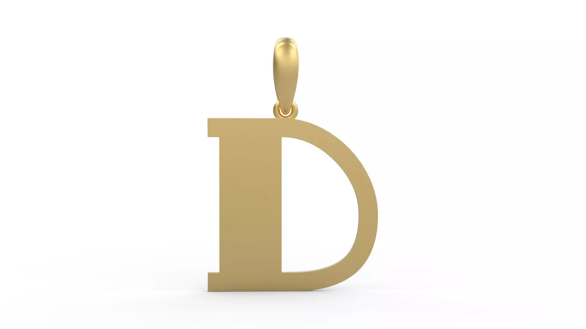 Initial Letters Pendant FansyPants D 3D print model_0