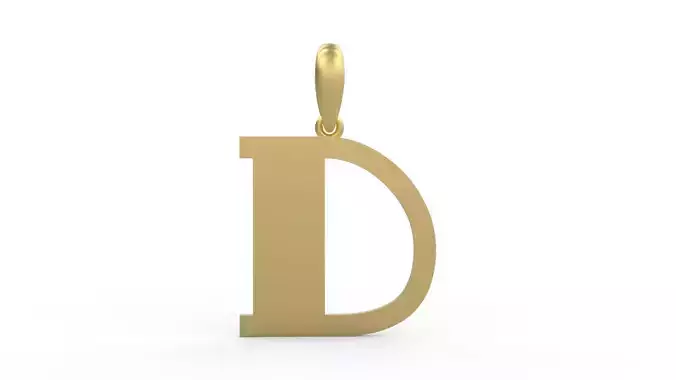 Initial Letters Pendant FansyPants D 3D print model