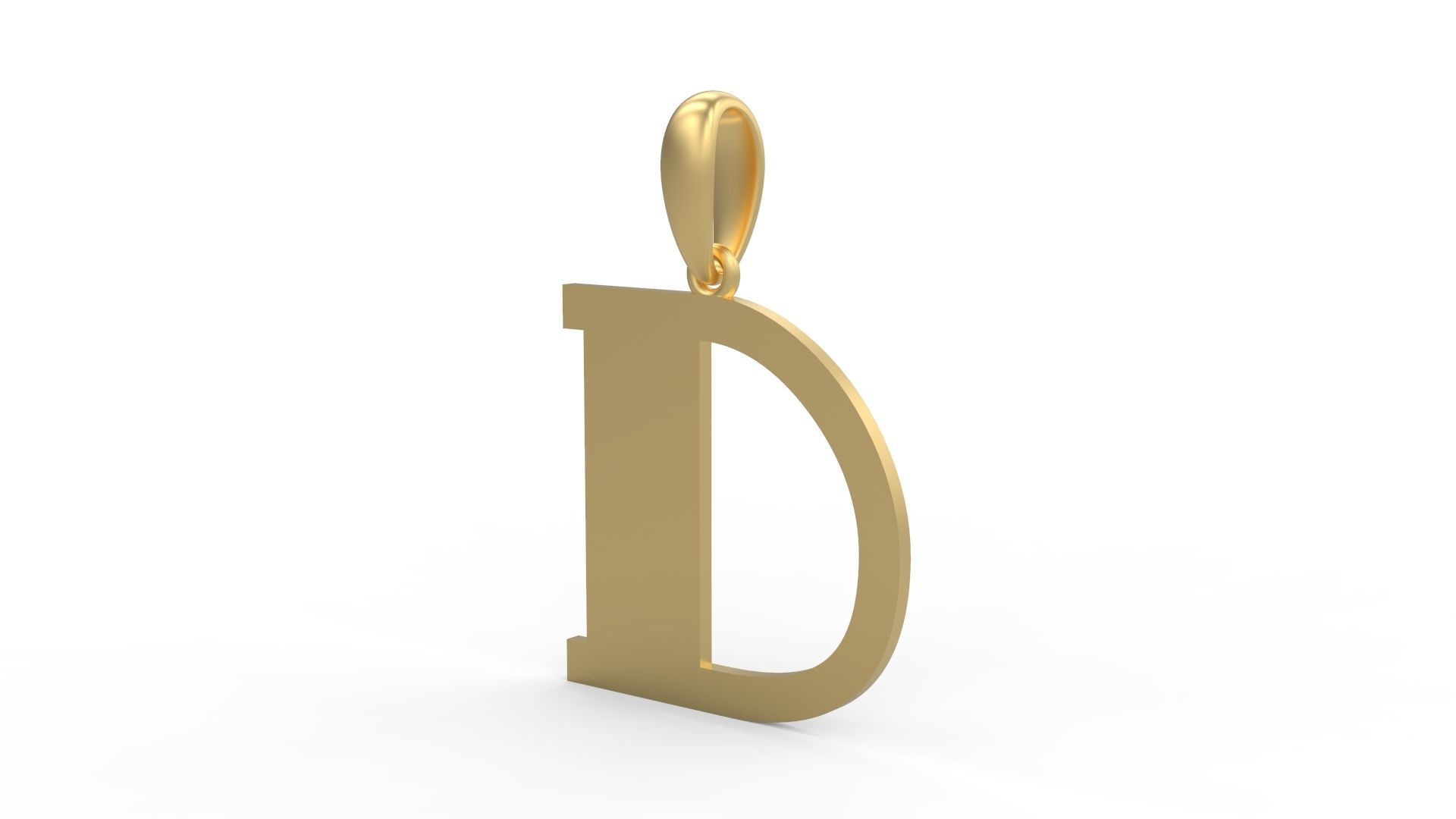 Initial Letters Pendant FansyPants D 3D print model_1