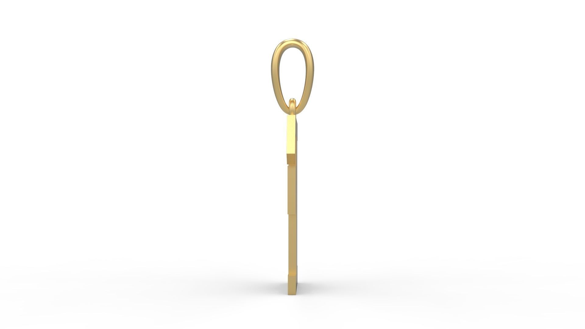 Initial Letters Pendant FansyPants F 3D print model_2