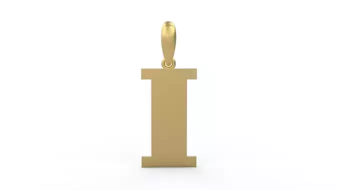 Initial Letters Pendant FansyPants I 3D print model
