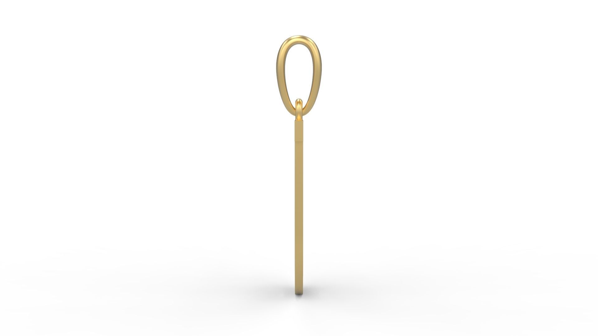 Initial Letters Pendant FansyPants J 3D print model_2