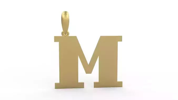 Initial Letters Pendant FansyPants M 3D print model