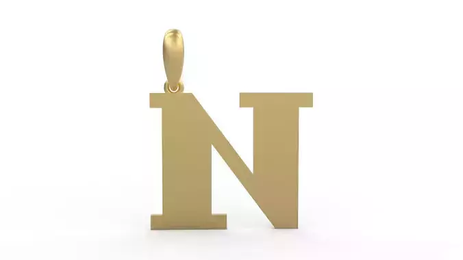 Initial Letters Pendant FansyPants N 3D print model