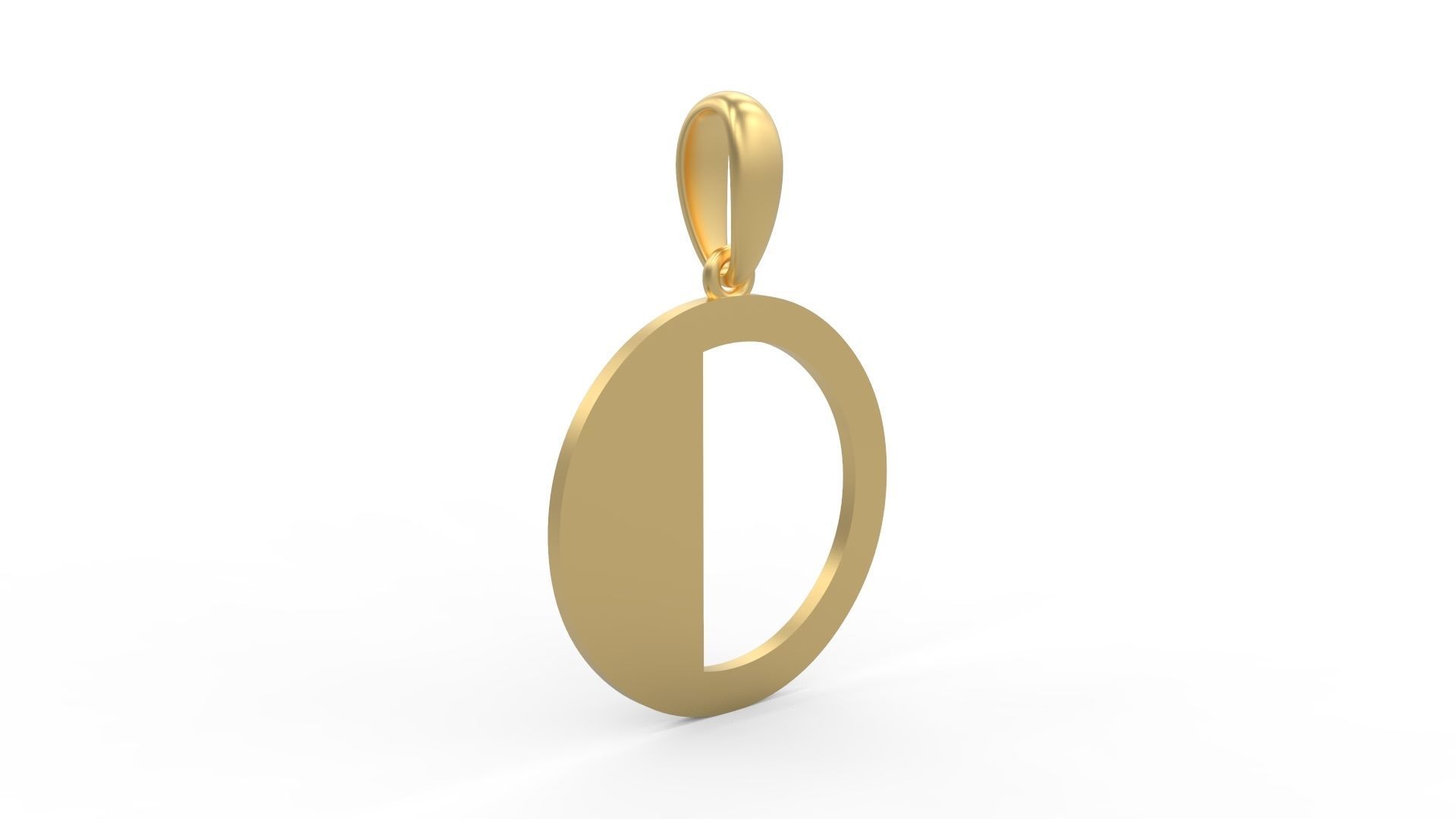 Initial Letters Pendant FansyPants O 3D print model_3