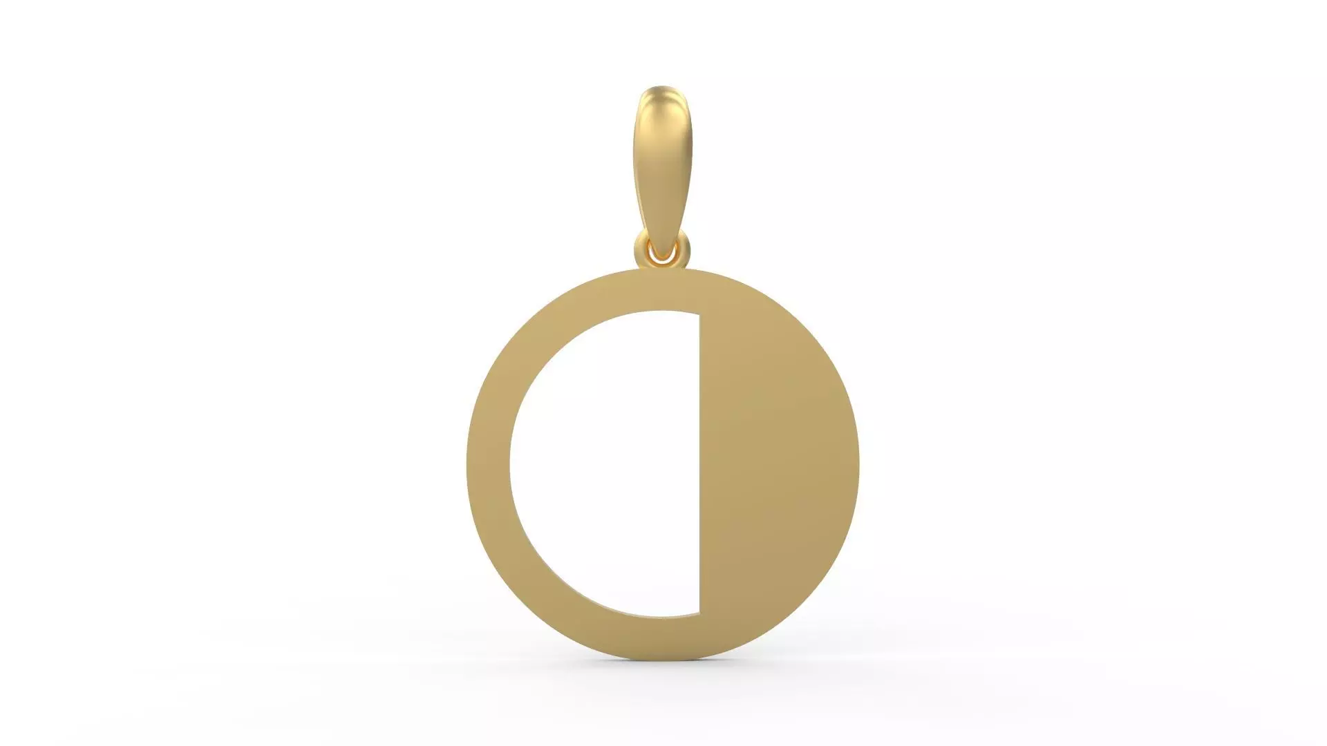 Initial Letters Pendant FansyPants O 3D print model_0