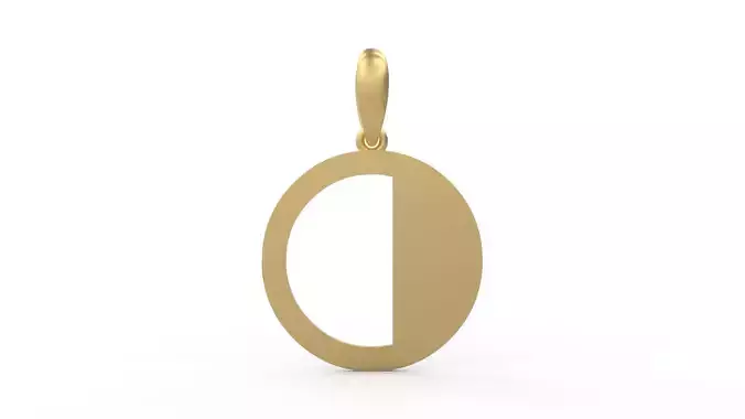 Initial Letters Pendant FansyPants O 3D print model