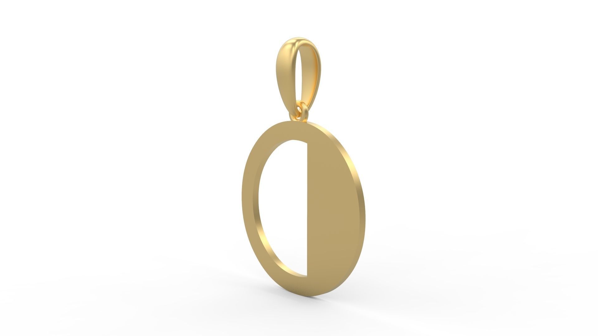 Initial Letters Pendant FansyPants O 3D print model_1