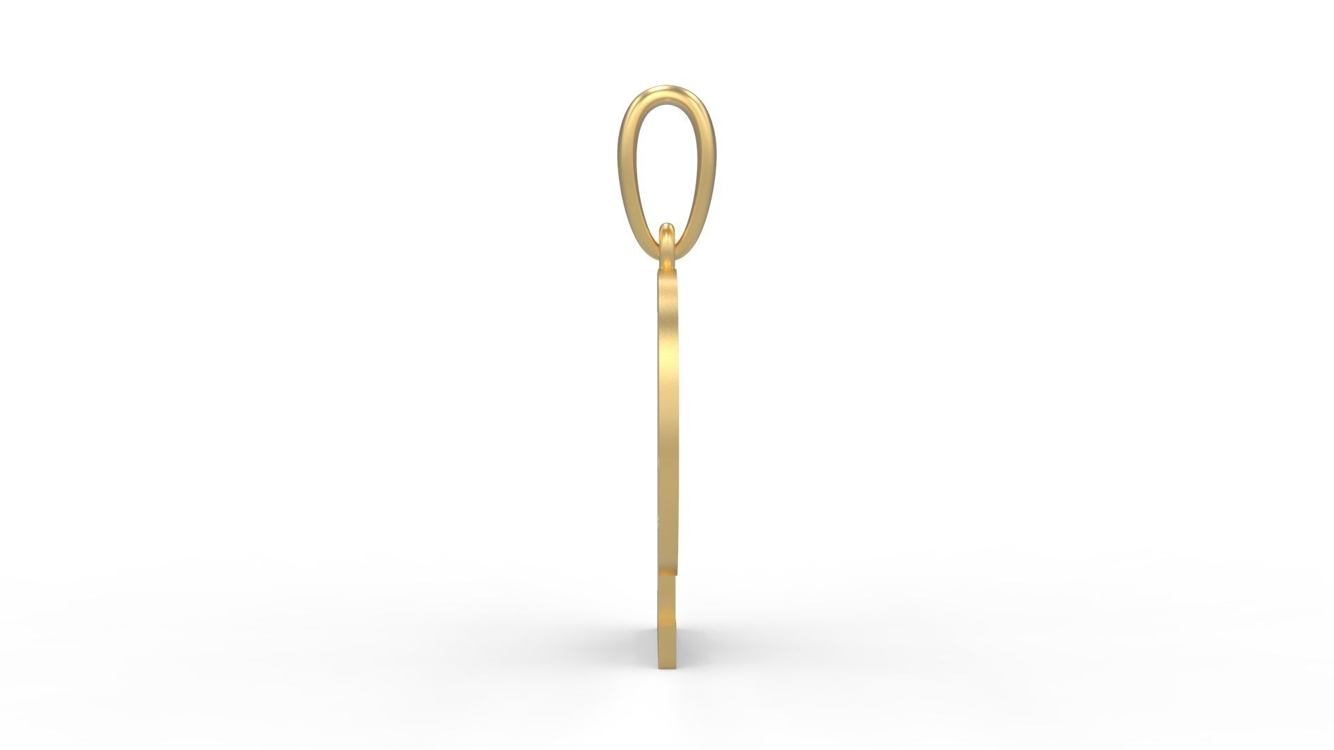 Initial Letters Pendant FansyPants P 3D print model_2