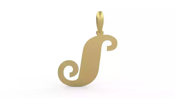 Initial Letters Pendant FansyPants S 3D print model