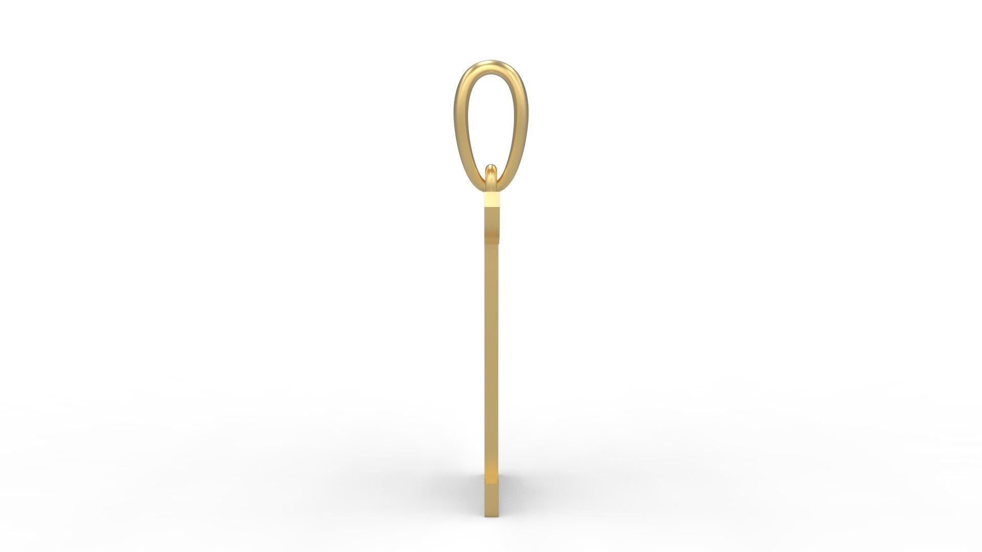 Initial Letters Pendant FansyPants T 3D print model_2