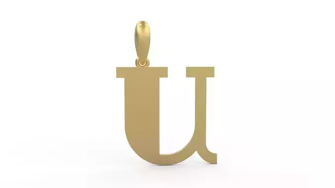 Initial Letters Pendant FansyPants U