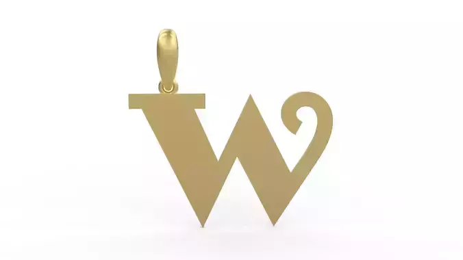 Initial Letters Pendant FansyPants W