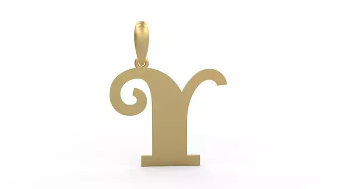 Initial Letters Pendant FansyPants Y