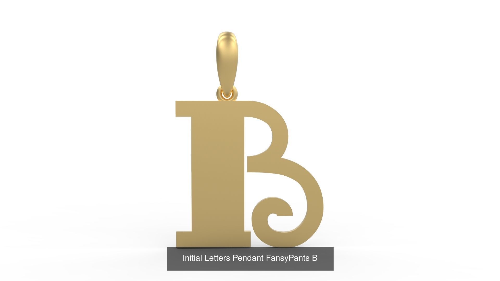 Initial Letters Pendant Alphabets FansyPants 3D Model Collection_4