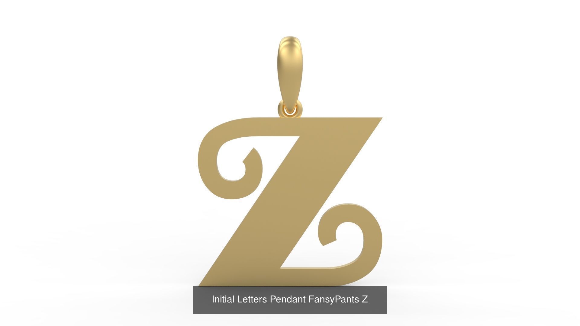Initial Letters Pendant Alphabets FansyPants 3D Model Collection_28