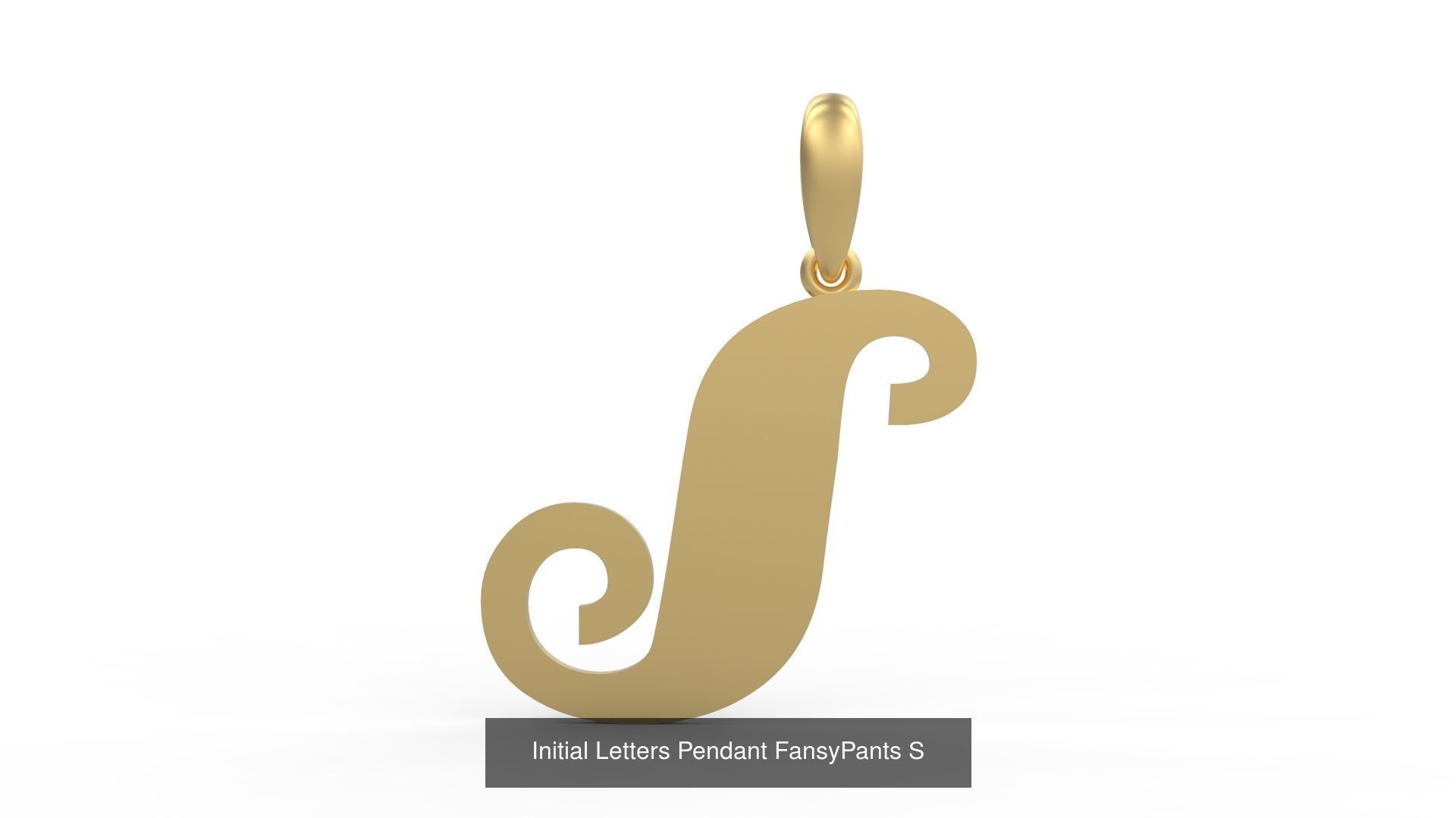 Initial Letters Pendant Alphabets FansyPants 3D Model Collection_21