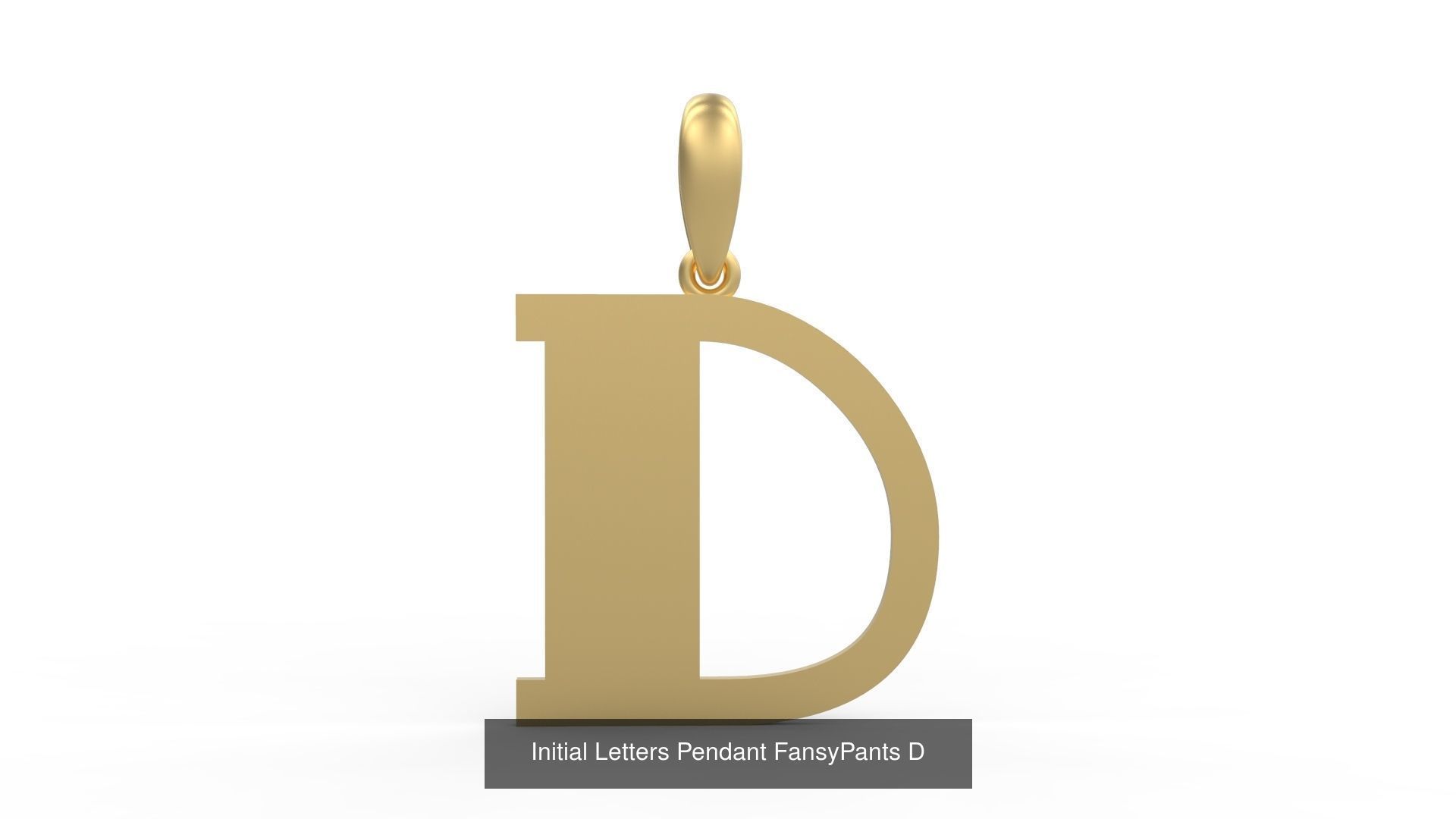 Initial Letters Pendant Alphabets FansyPants 3D Model Collection_6