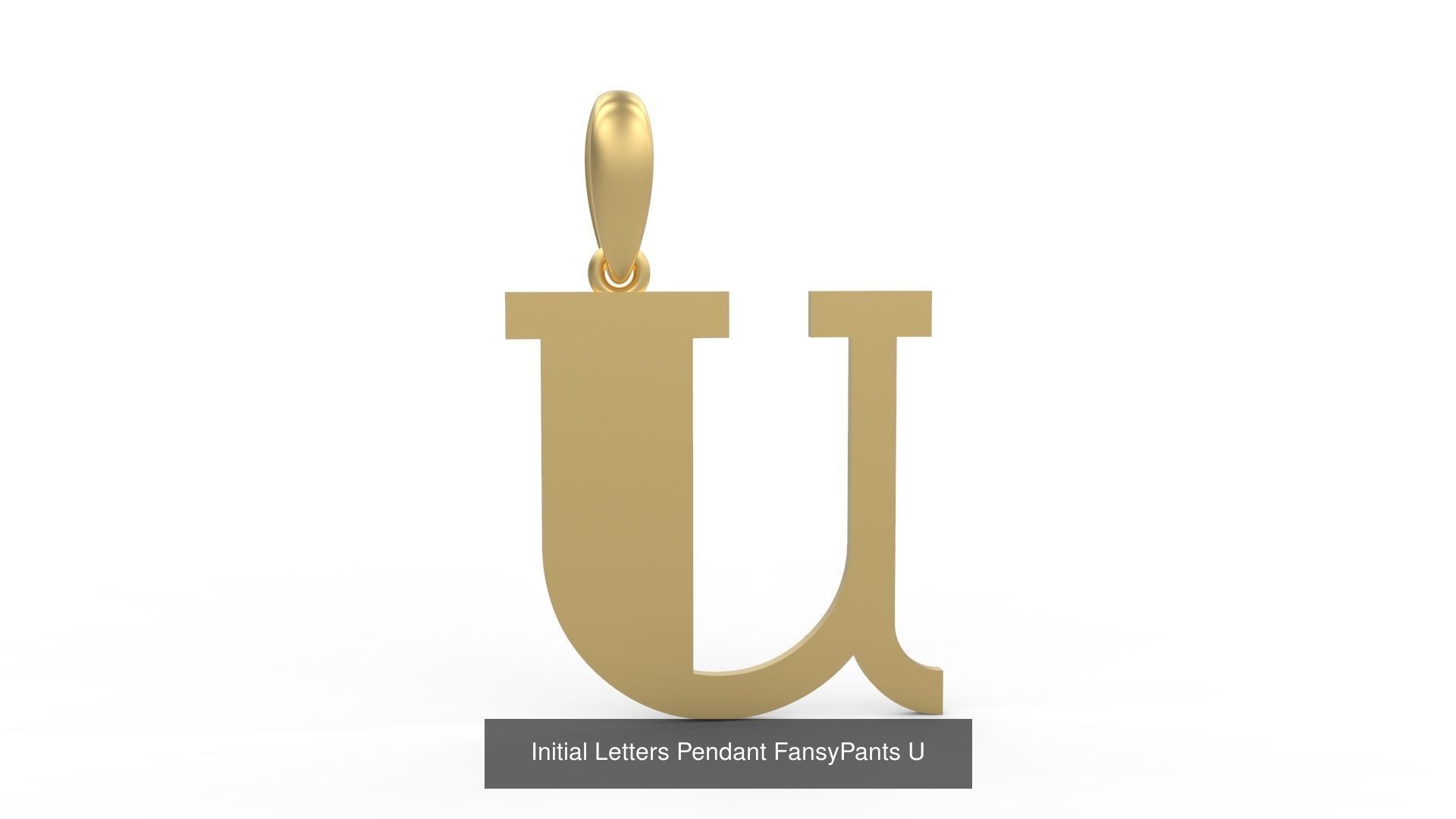 Initial Letters Pendant Alphabets FansyPants 3D Model Collection_23