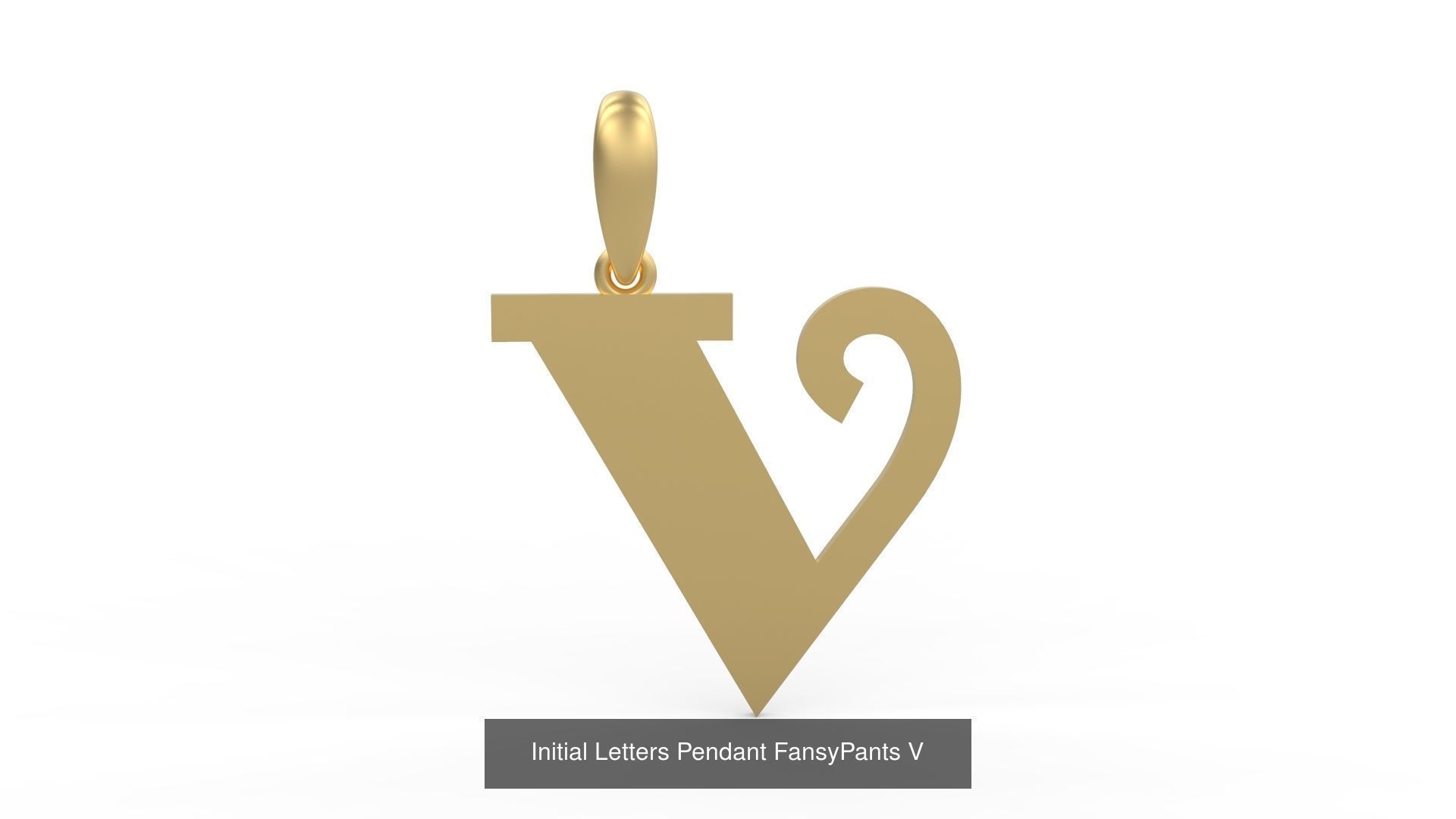 Initial Letters Pendant Alphabets FansyPants 3D Model Collection_24