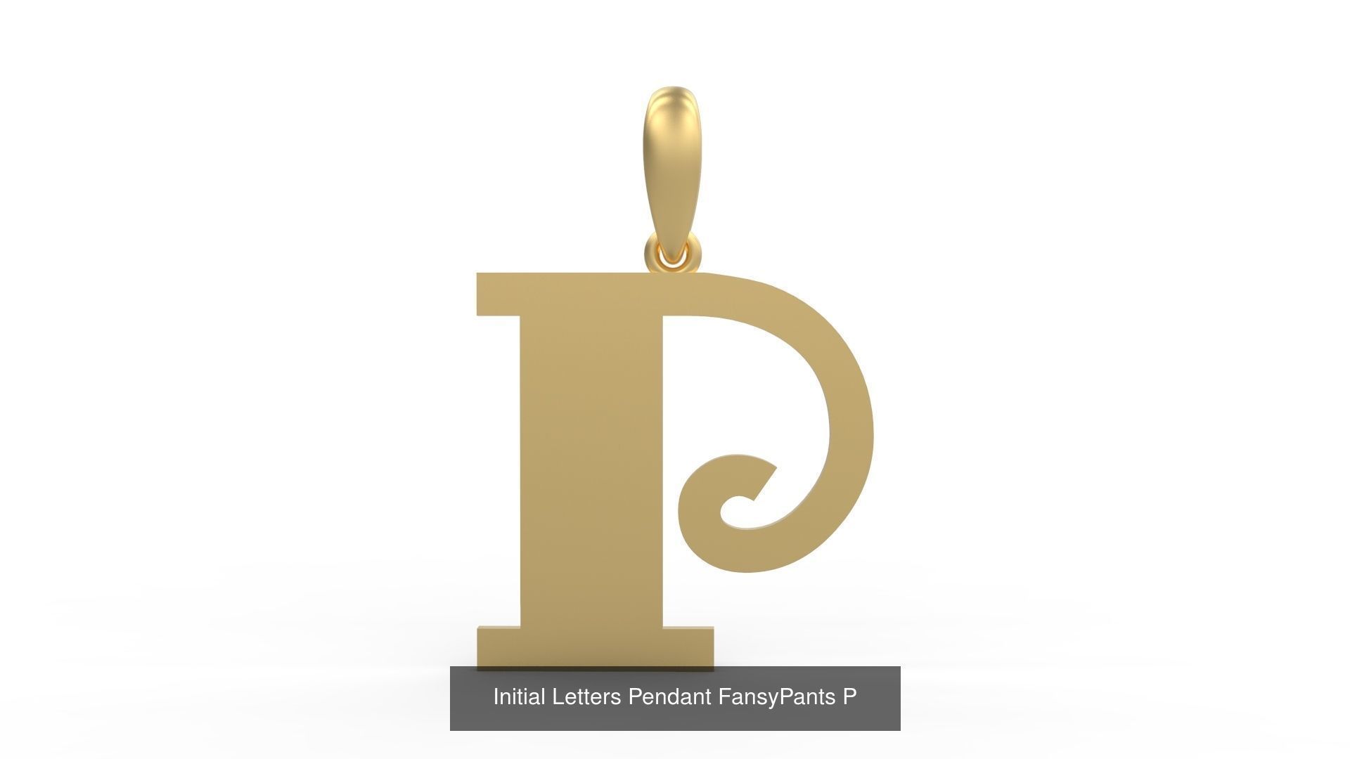 Initial Letters Pendant Alphabets FansyPants 3D Model Collection_18