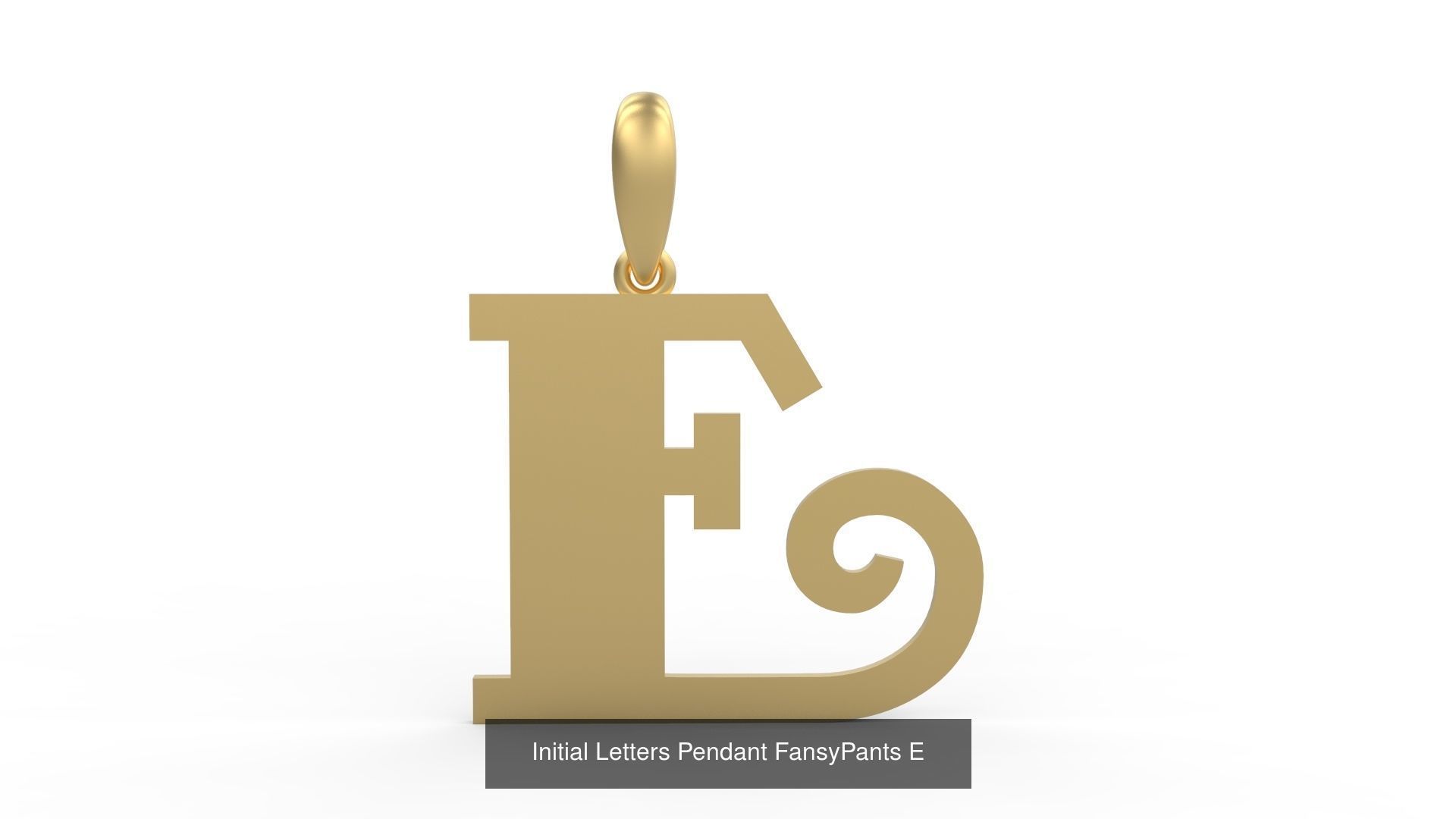 Initial Letters Pendant Alphabets FansyPants 3D Model Collection_7