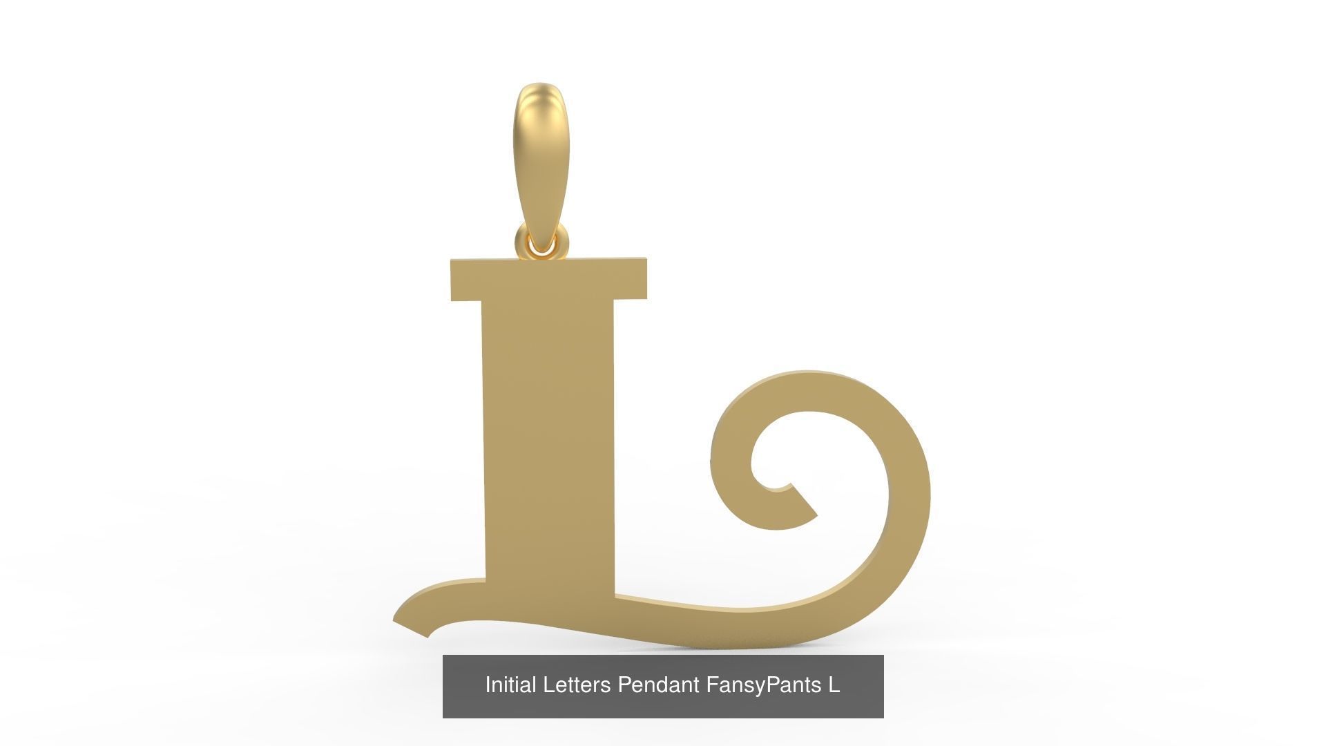 Initial Letters Pendant Alphabets FansyPants 3D Model Collection_14
