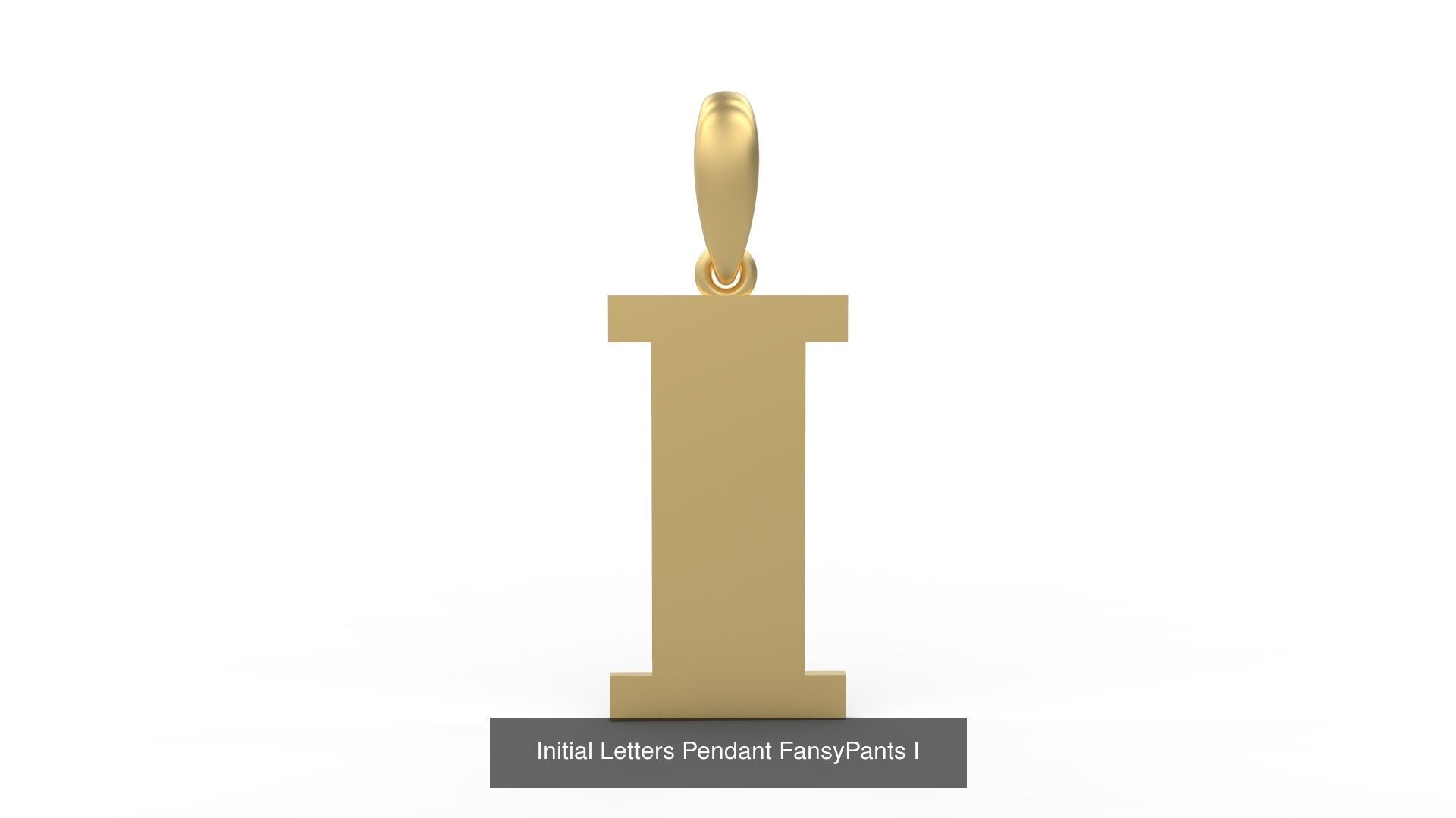 Initial Letters Pendant Alphabets FansyPants 3D Model Collection_11