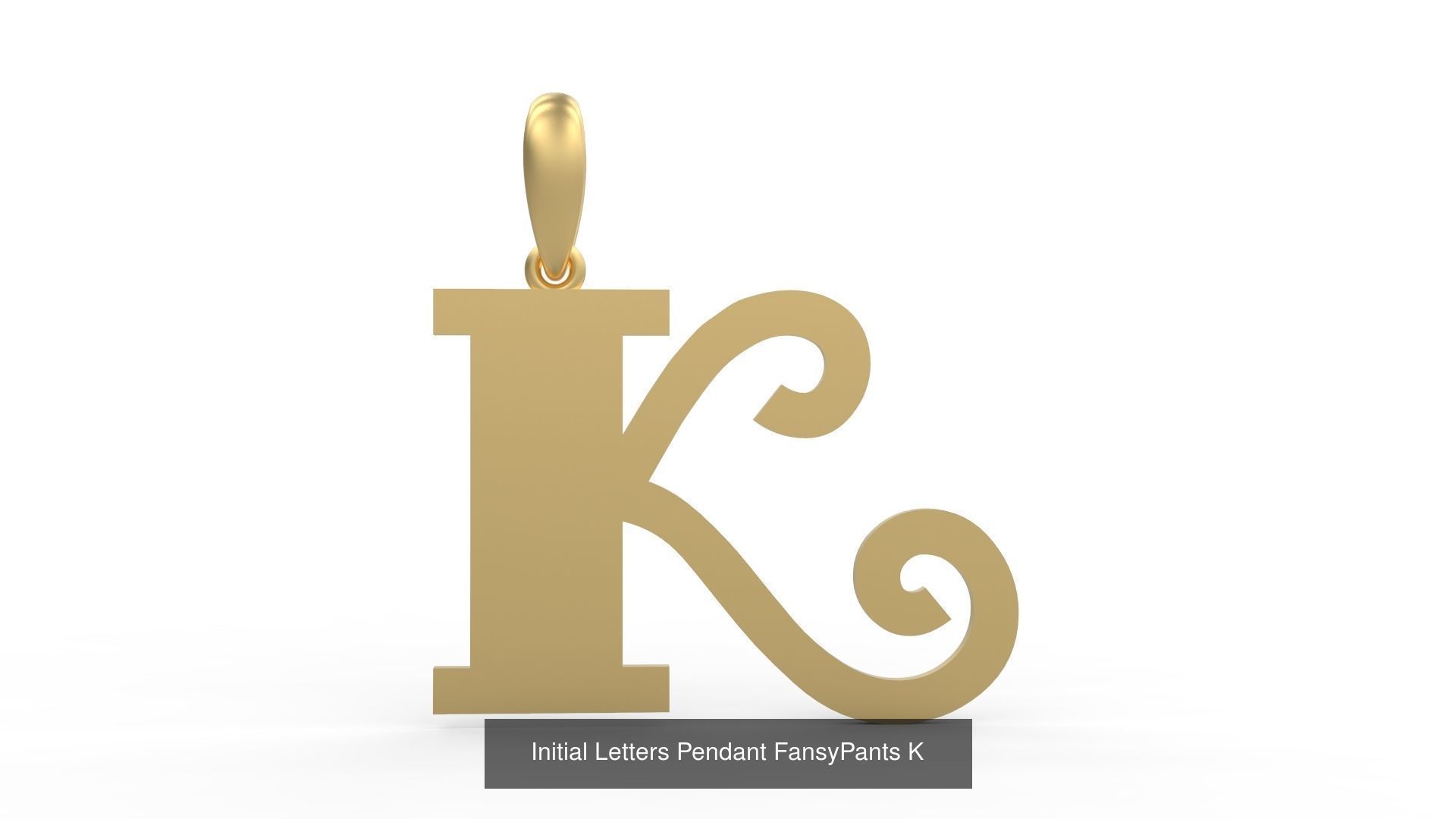 Initial Letters Pendant Alphabets FansyPants 3D Model Collection_13