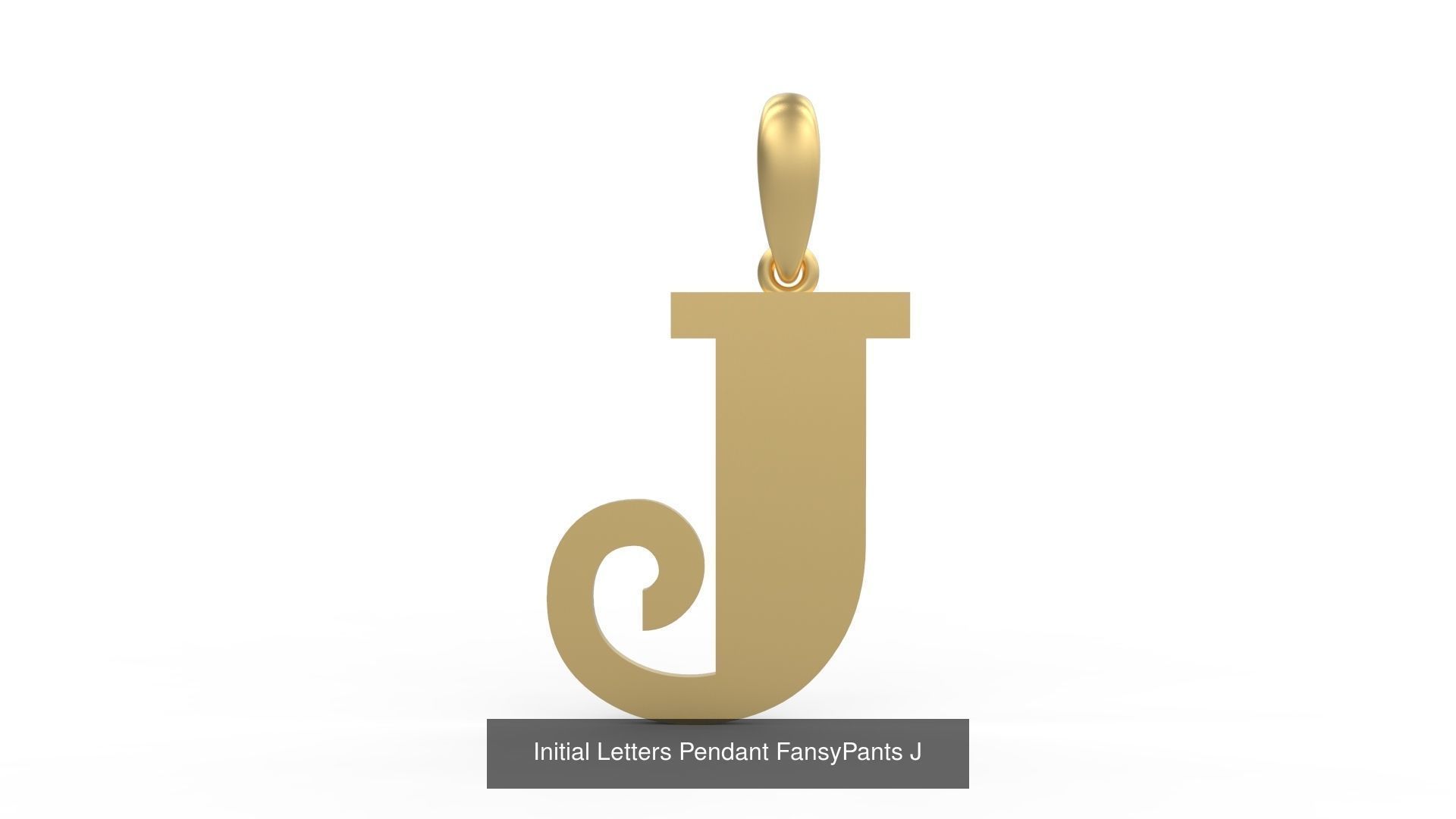Initial Letters Pendant Alphabets FansyPants 3D Model Collection_12