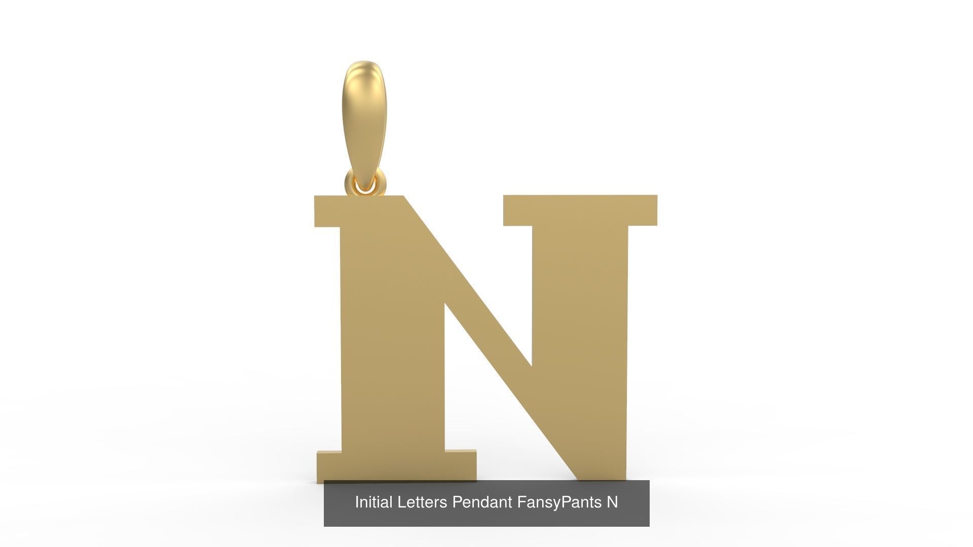 Initial Letters Pendant Alphabets FansyPants 3D Model Collection_16