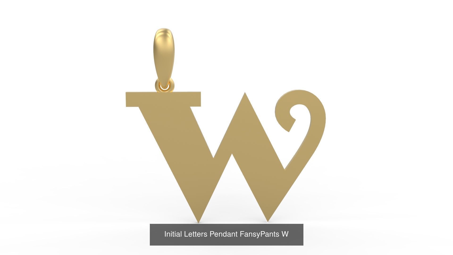 Initial Letters Pendant Alphabets FansyPants 3D Model Collection_25