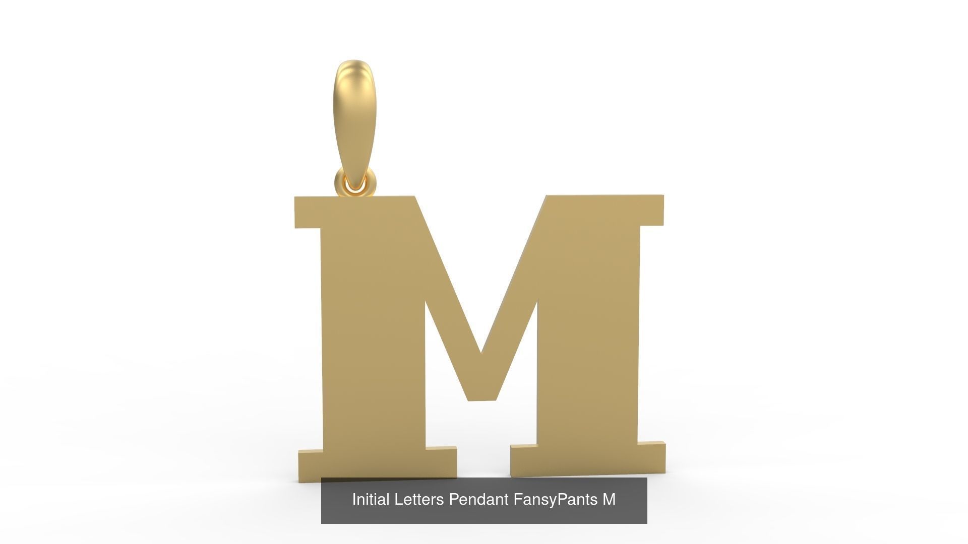 Initial Letters Pendant Alphabets FansyPants 3D Model Collection_15