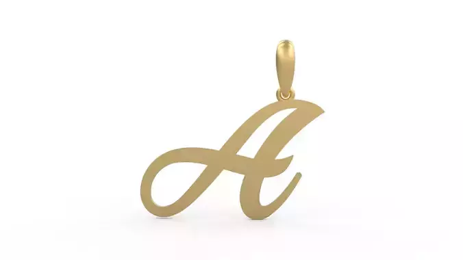 Initial Letters Pendant Painter A 3D print model