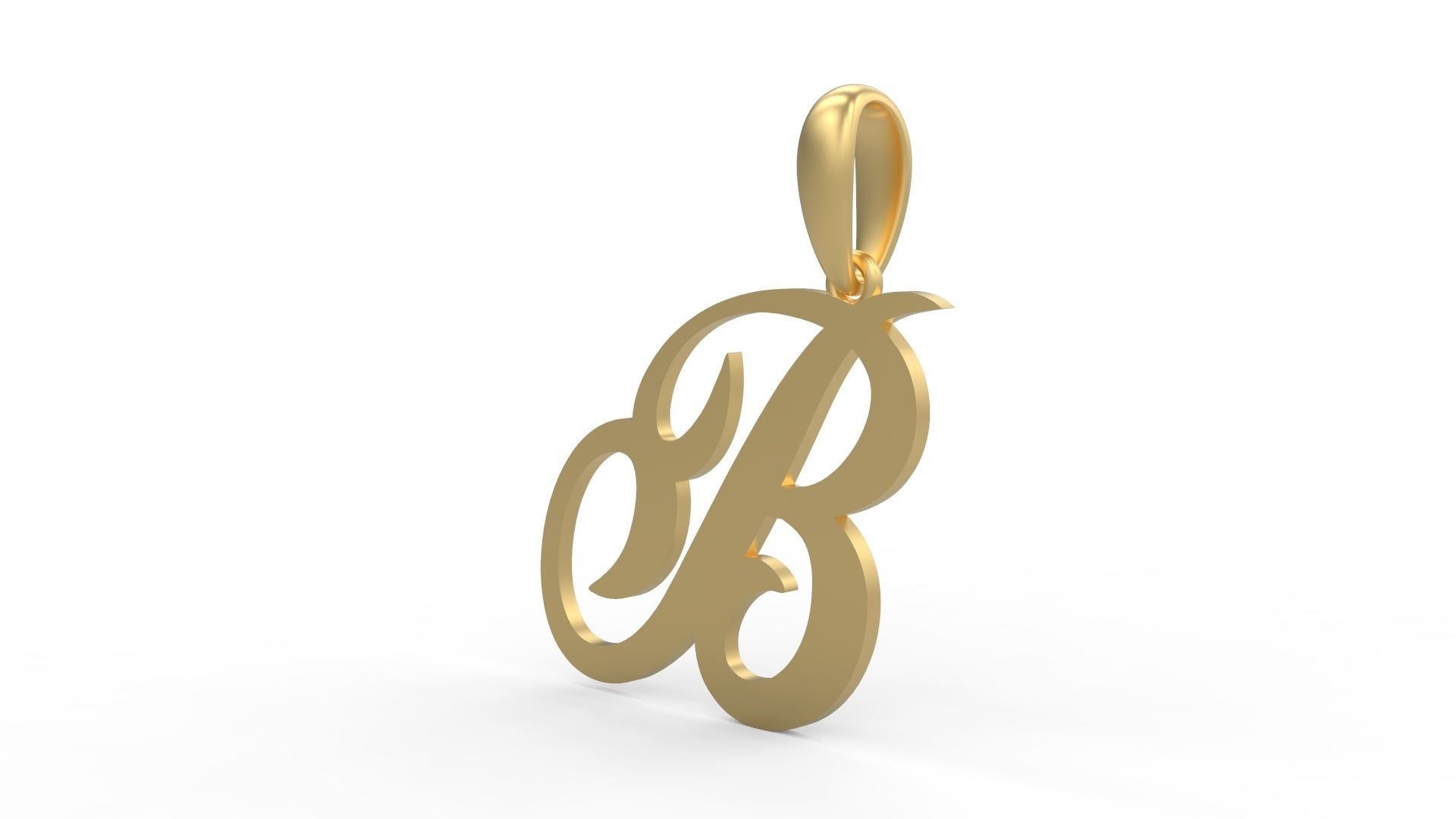 Initial Letters Pendant Painter B 3D print model_1